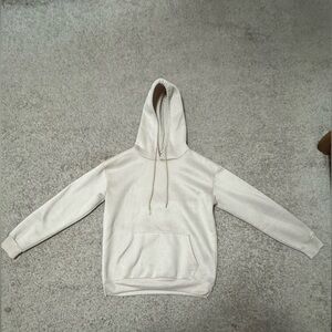 SHEIN Women's Cream Hoodie Sweater